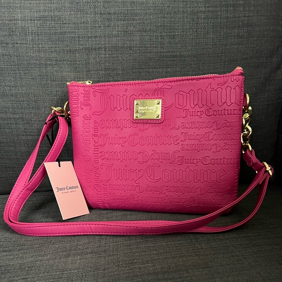 NWT JUICY COUTURE LOGO CROSSBODY BAG PURSE - Picture 1 of 7